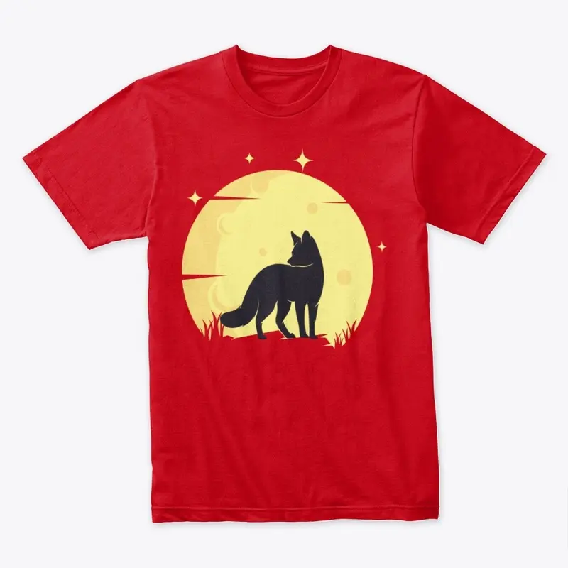 Fox And Moon T-Shirt