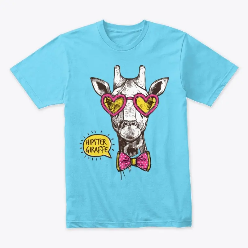 Hipster Giraffe T-Shirt